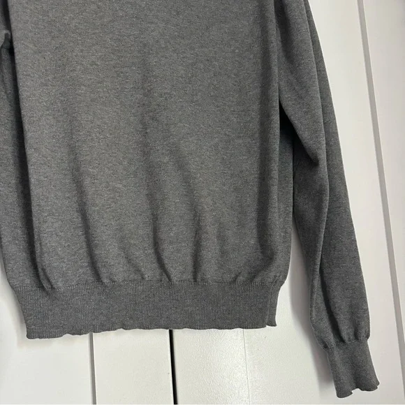Hackett Grey V-Neck Sweater, 100% cotton, Large